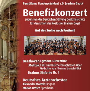 Am Sonnabend, dem 17. 9., findet um 18 Uhr in St. Marien ein Konzert mit dem Deutschen Ärzte-Orchester statt. Es handelt sich um eine Benefizveranstaltung für die 